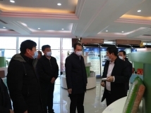 12月13日，市委書記王賀民蒞臨亞歐公司指導